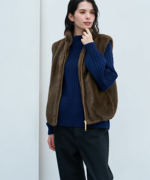 NEMIKA / ネミカ テーラードジャケット | 【大草直子さん×NEMIKA】フェイクファーベスト | 詳細11