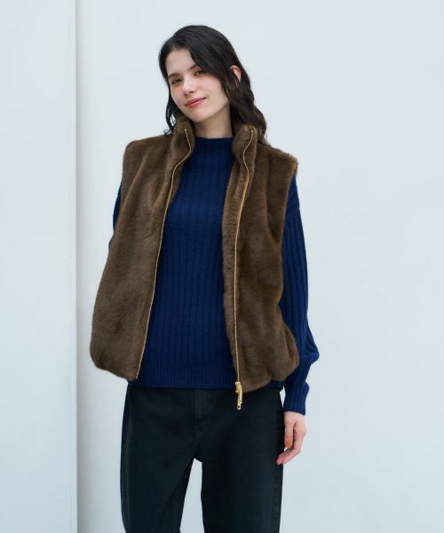 NEMIKA / ネミカ テーラードジャケット | 【大草直子さん×NEMIKA】フェイクファーベスト | 詳細12