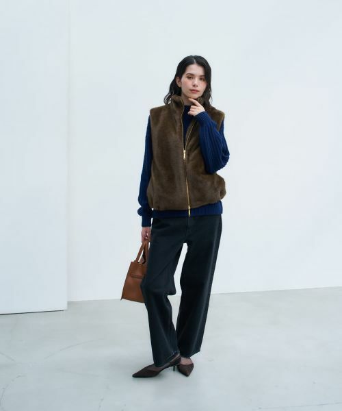 NEMIKA / ネミカ テーラードジャケット | 【大草直子さん×NEMIKA】フェイクファーベスト | 詳細14