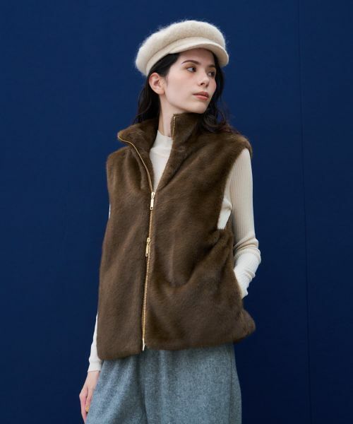 NEMIKA / ネミカ テーラードジャケット | 【大草直子さん×NEMIKA】フェイクファーベスト | 詳細2