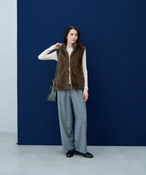 NEMIKA / ネミカ テーラードジャケット | 【大草直子さん×NEMIKA】フェイクファーベスト | 詳細4