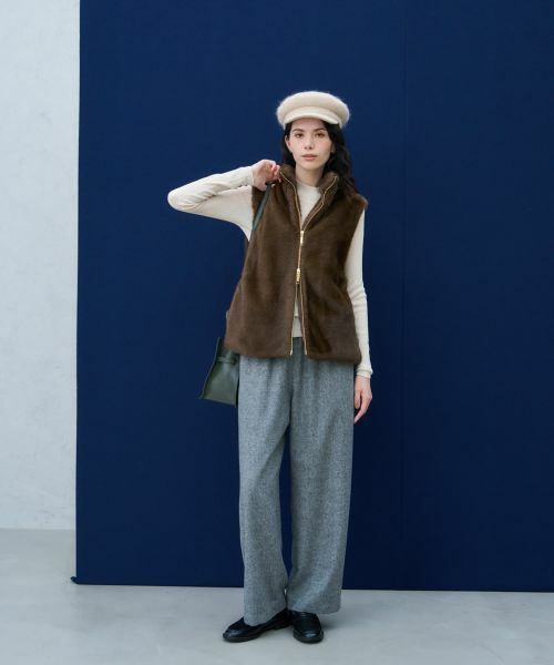 NEMIKA / ネミカ テーラードジャケット | 【大草直子さん×NEMIKA】フェイクファーベスト | 詳細5