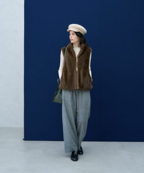 NEMIKA / ネミカ テーラードジャケット | 【大草直子さん×NEMIKA】フェイクファーベスト | 詳細7