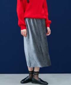 NEMIKA / ネミカ ミニ・ひざ丈スカート | 【大草直子さん×NEMIKA】ベロアロングスカート