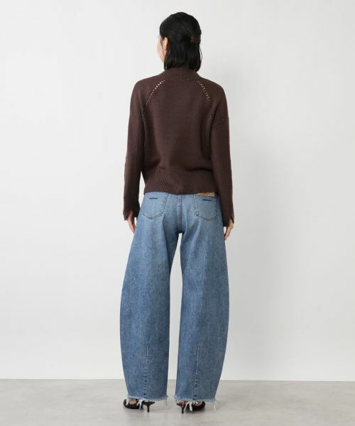 NEMIKA / ネミカ ニット・セーター | 透かし編みハイネックニット【NEMIKA】 | 詳細3