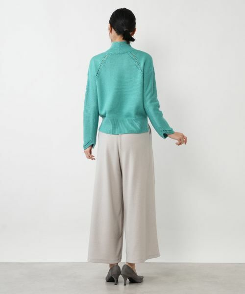 NEMIKA / ネミカ ニット・セーター | 透かし編みハイネックニット【NEMIKA】 | 詳細9
