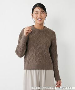 NEMIKA / ネミカ ニット・セーター | ケーブル編みクルーネックニット【NEMIKA】