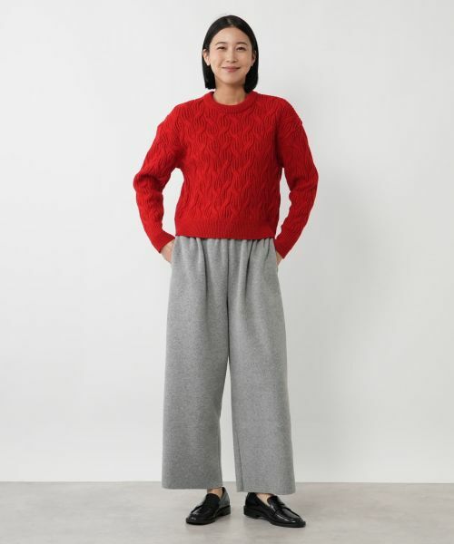 NEMIKA / ネミカ ニット・セーター | ケーブル編みクルーネックニット【NEMIKA】 | 詳細1