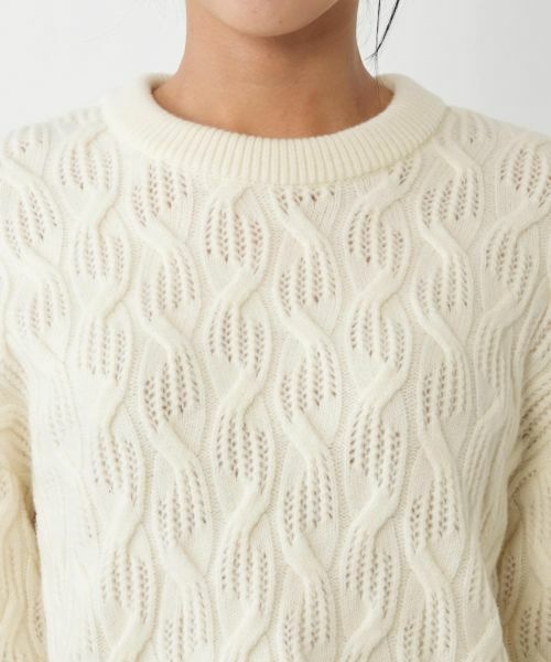 NEMIKA / ネミカ ニット・セーター | ケーブル編みクルーネックニット【NEMIKA】 | 詳細16