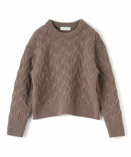 NEMIKA / ネミカ ニット・セーター | ケーブル編みクルーネックニット【NEMIKA】 | 詳細23