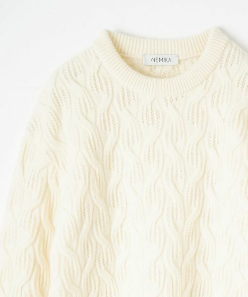 NEMIKA / ネミカ ニット・セーター | ケーブル編みクルーネックニット【NEMIKA】 | 詳細29