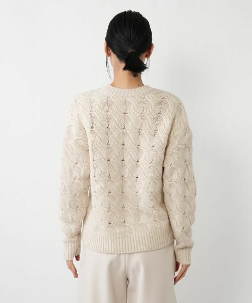 NEMIKA / ネミカ ニット・セーター | バスケット編みクルーネックニット【NEMIKA】 | 詳細12