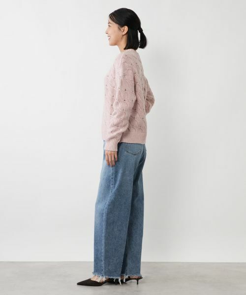 NEMIKA / ネミカ ニット・セーター | バスケット編みクルーネックニット【NEMIKA】 | 詳細2