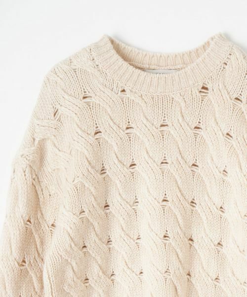 NEMIKA / ネミカ ニット・セーター | バスケット編みクルーネックニット【NEMIKA】 | 詳細24