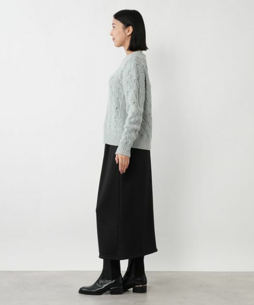 NEMIKA / ネミカ ニット・セーター | バスケット編みクルーネックニット【NEMIKA】 | 詳細5