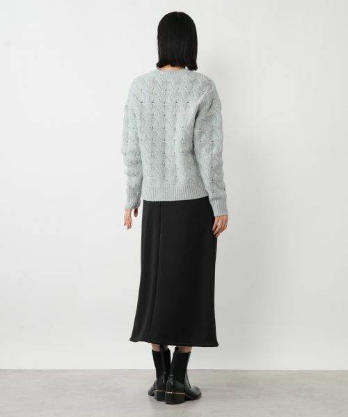 NEMIKA / ネミカ ニット・セーター | バスケット編みクルーネックニット【NEMIKA】 | 詳細6