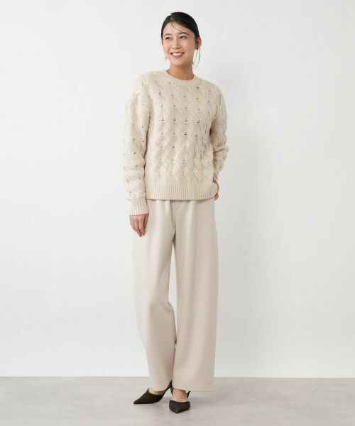 NEMIKA / ネミカ ニット・セーター | バスケット編みクルーネックニット【NEMIKA】 | 詳細7