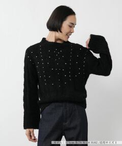 NEMIKA / ネミカ ニット・セーター | ビジューケーブル編みニット【NEMIKA】