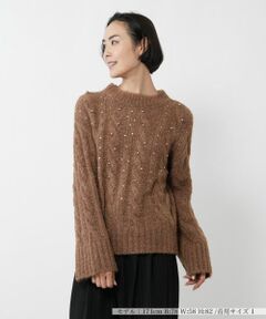 NEMIKA / ネミカ ニット・セーター | ビジューケーブル編みニット【NEMIKA】