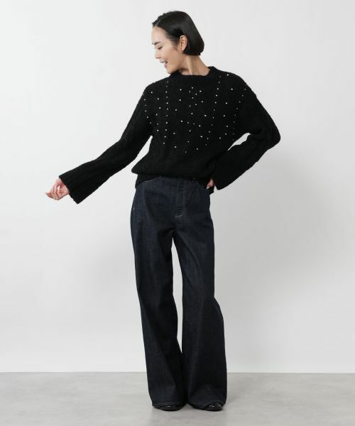 NEMIKA / ネミカ ニット・セーター | ビジューケーブル編みニット【NEMIKA】 | 詳細1