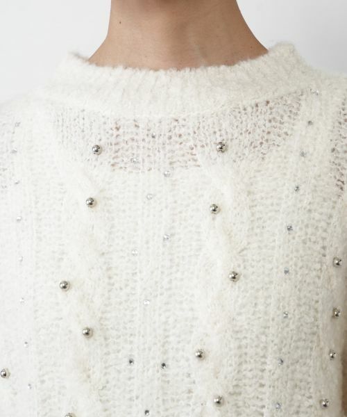 NEMIKA / ネミカ ニット・セーター | ビジューケーブル編みニット【NEMIKA】 | 詳細16