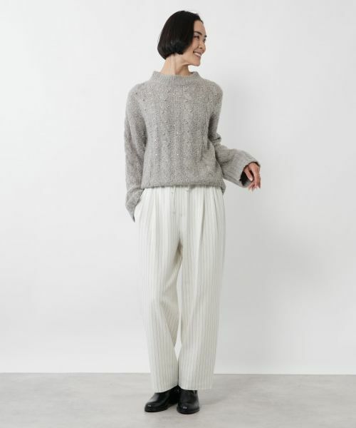 NEMIKA / ネミカ ニット・セーター | ビジューケーブル編みニット【NEMIKA】 | 詳細4