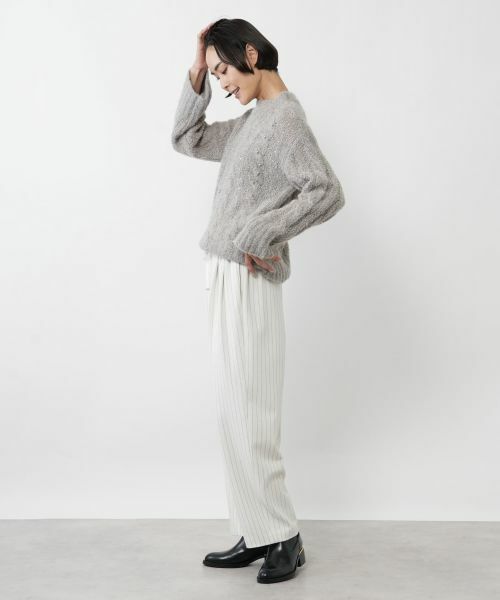 NEMIKA / ネミカ ニット・セーター | ビジューケーブル編みニット【NEMIKA】 | 詳細5