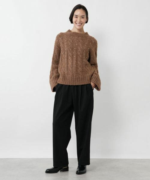 NEMIKA / ネミカ ニット・セーター | ビジューケーブル編みニット【NEMIKA】 | 詳細7
