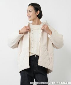 NEMIKA / ネミカ その他アウター | キルティング切替フーデッドコート【NEMIKA】