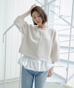 NEMIKA / ネミカ ニット・セーター | レイヤードスウェット【torrazzo donna】