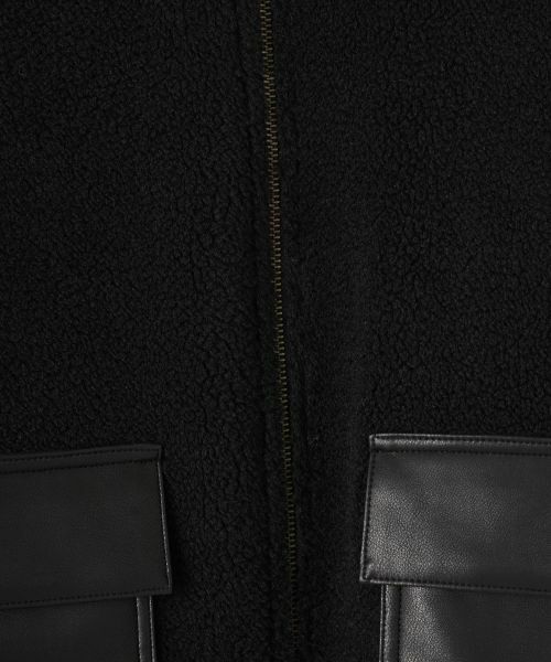 NEMIKA / ネミカ その他アウター | 異素材切替ボアコート【NEMIKA】 | 詳細2