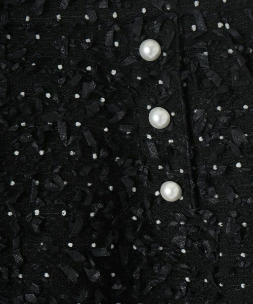 NEMIKA / ネミカ ミニ・ひざ丈スカート | テープヤーンパール調ボタンスカート【NEMIKA】 | 詳細2