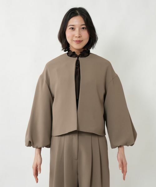 NEMIKA / ネミカ テーラードジャケット | ドロップショルダーノーカラージャケット【NEMIKA】 | 詳細20