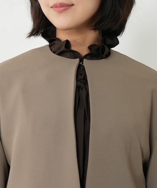 NEMIKA / ネミカ テーラードジャケット | ドロップショルダーノーカラージャケット【NEMIKA】 | 詳細23