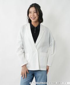 NEMIKA / ネミカ テーラードジャケット | 【セットアップ対応】ピンストライプ柄ジャケット【NEMIKA】