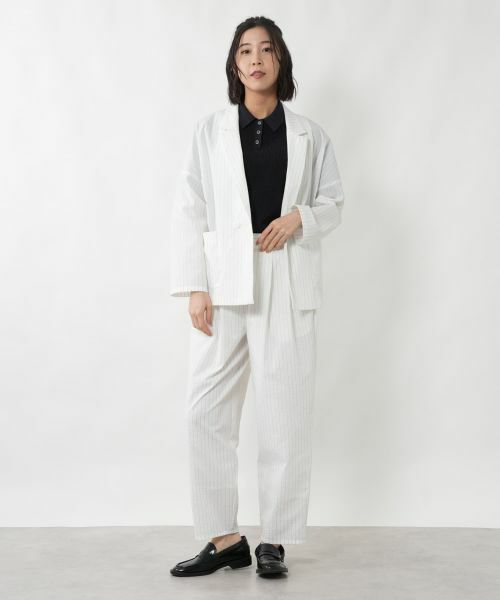 NEMIKA / ネミカ テーラードジャケット | 【セットアップ対応】ピンストライプ柄ジャケット【NEMIKA】 | 詳細7