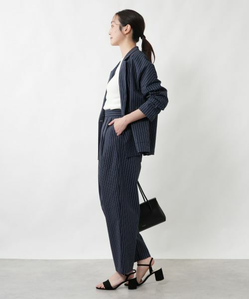 NEMIKA / ネミカ その他パンツ | 【セットアップ対応】ピンストライプ柄イージーパンツ【NEMIKA】 | 詳細2
