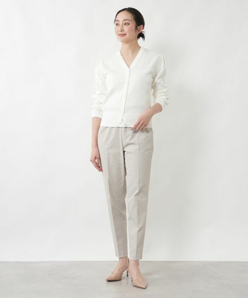 NEMIKA / ネミカ カーディガン・ボレロ | 透かし編みVネックカーディガン【NEMIKA】 | 詳細1