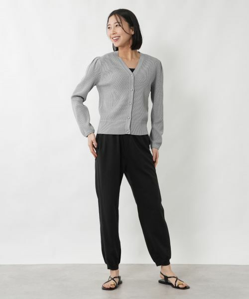 NEMIKA / ネミカ カーディガン・ボレロ | 透かし編みVネックカーディガン【NEMIKA】 | 詳細15