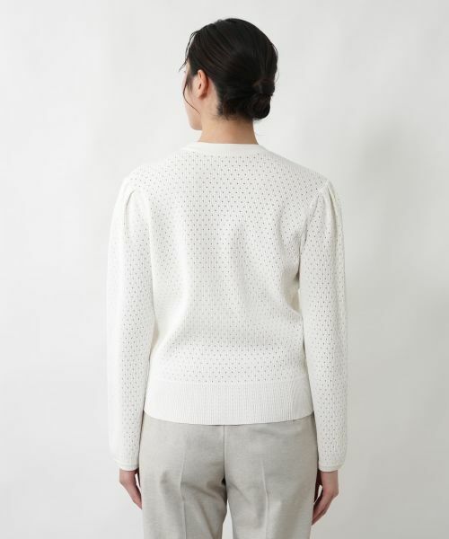 NEMIKA / ネミカ カーディガン・ボレロ | 透かし編みVネックカーディガン【NEMIKA】 | 詳細6