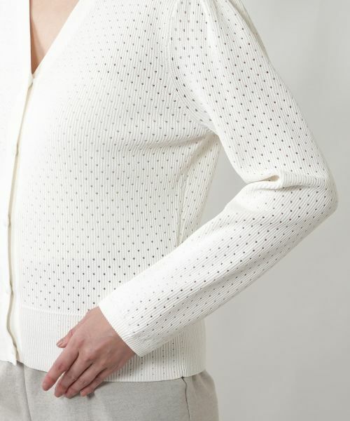 NEMIKA / ネミカ カーディガン・ボレロ | 透かし編みVネックカーディガン【NEMIKA】 | 詳細9