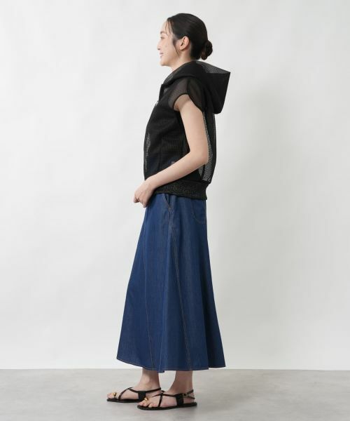 NEMIKA / ネミカ テーラードジャケット | フーデッドメッシュラメベスト【NEMIKA】 | 詳細2