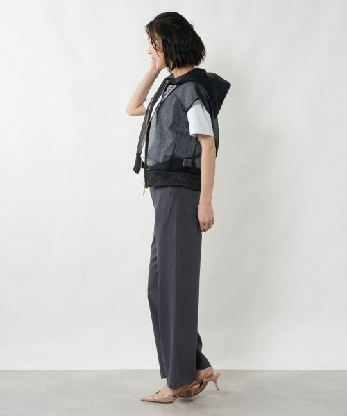 NEMIKA / ネミカ テーラードジャケット | フーデッドメッシュラメベスト【NEMIKA】 | 詳細5