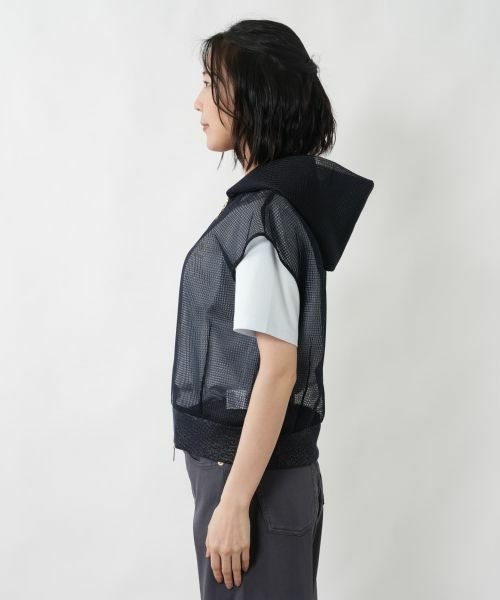 NEMIKA / ネミカ テーラードジャケット | フーデッドメッシュラメベスト【NEMIKA】 | 詳細8