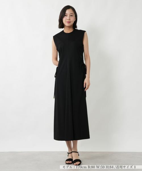 NEMIKA / ネミカ ドレス | フレンチスリーブフレアワンピース【NEMIKA】（ブラック）
