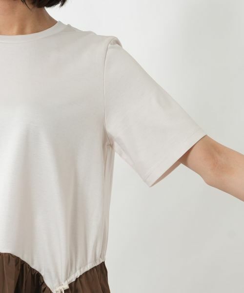 NEMIKA / ネミカ ドレス | 異素材切替フレアワンピース【NEMIKA】 | 詳細13