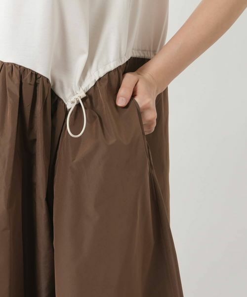 NEMIKA / ネミカ ドレス | 異素材切替フレアワンピース【NEMIKA】 | 詳細14