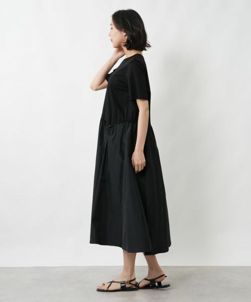 NEMIKA / ネミカ ドレス | 異素材切替フレアワンピース【NEMIKA】 | 詳細2