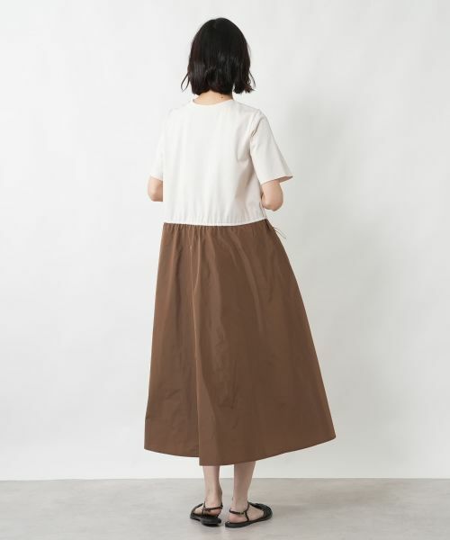 NEMIKA / ネミカ ドレス | 異素材切替フレアワンピース【NEMIKA】 | 詳細6