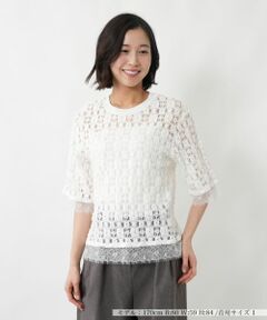 NEMIKA / ネミカ カットソー | レース五分袖カットソー【NEMIKA】